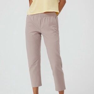 Outdoor Voices RecTrek Pants in mauve pink